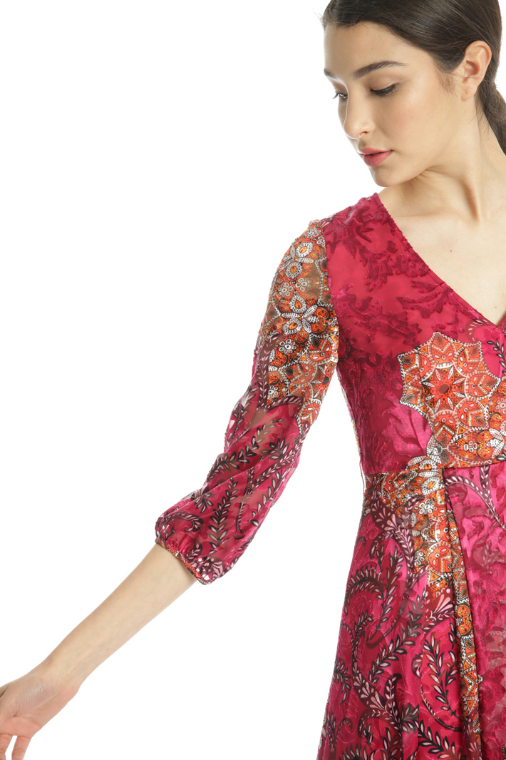 Satin devoré dress Intrend Satin devoré dress Intrend