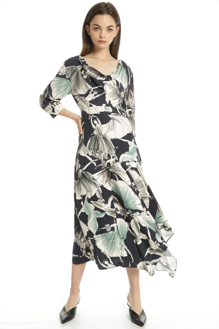 Fluid jacquard dress Intrend Fluid jacquard dress Intrend