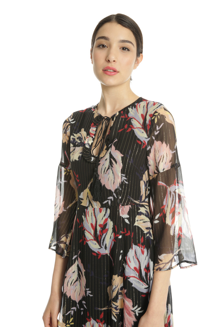 Silk dress with lurex yarn Intrend Silk dress with lurex yarn Intrend