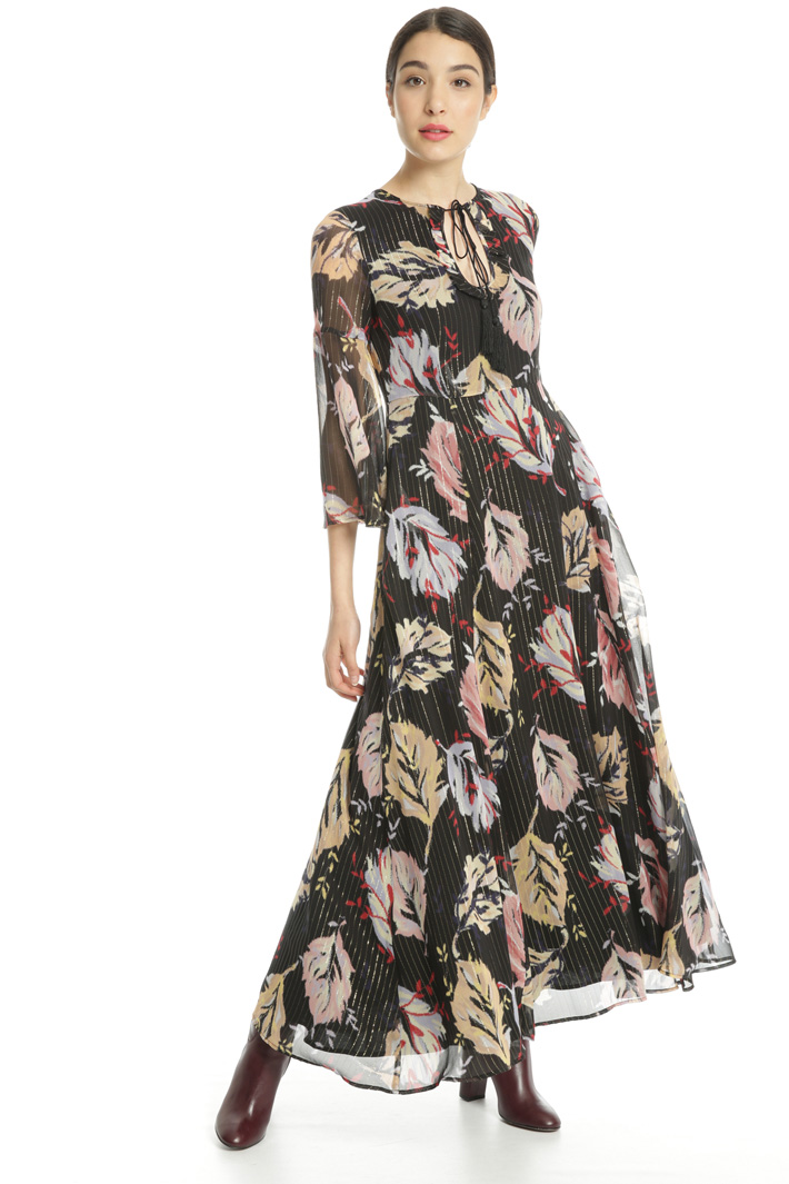 Silk dress with lurex yarn Intrend Silk dress with lurex yarn Intrend