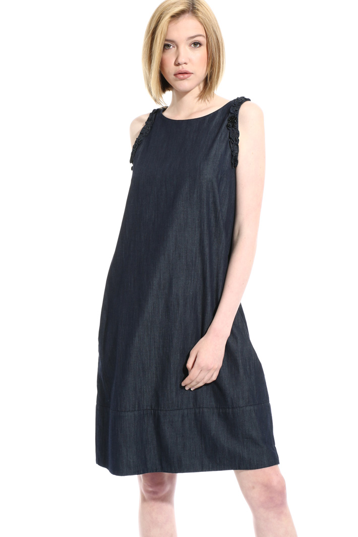 Short denim dress Intrend Short denim dress Intrend