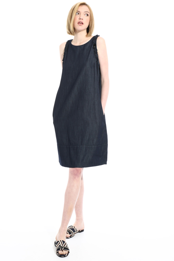Short denim dress Intrend Short denim dress Intrend
