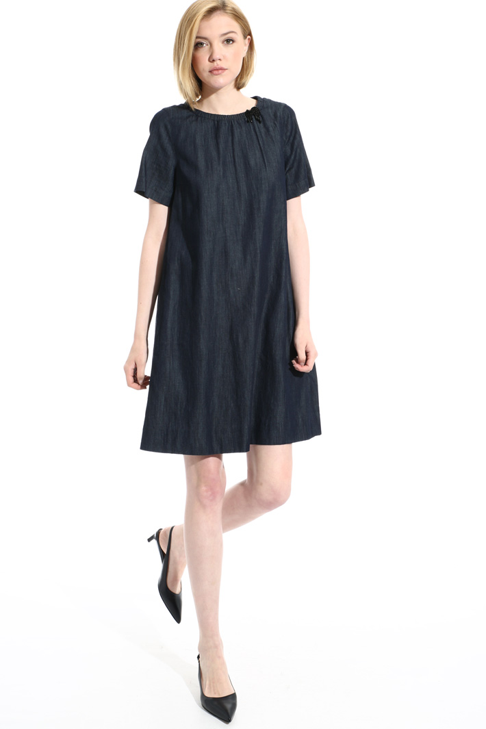 Short denim dress Intrend Short denim dress Intrend