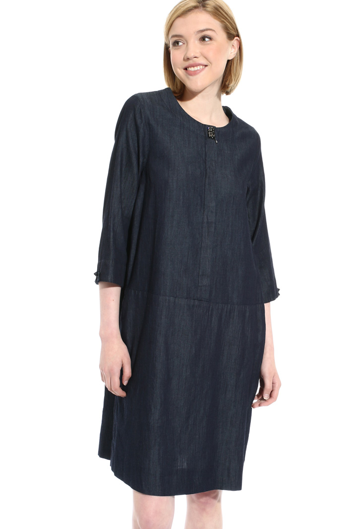Short denim dress Intrend Short denim dress Intrend