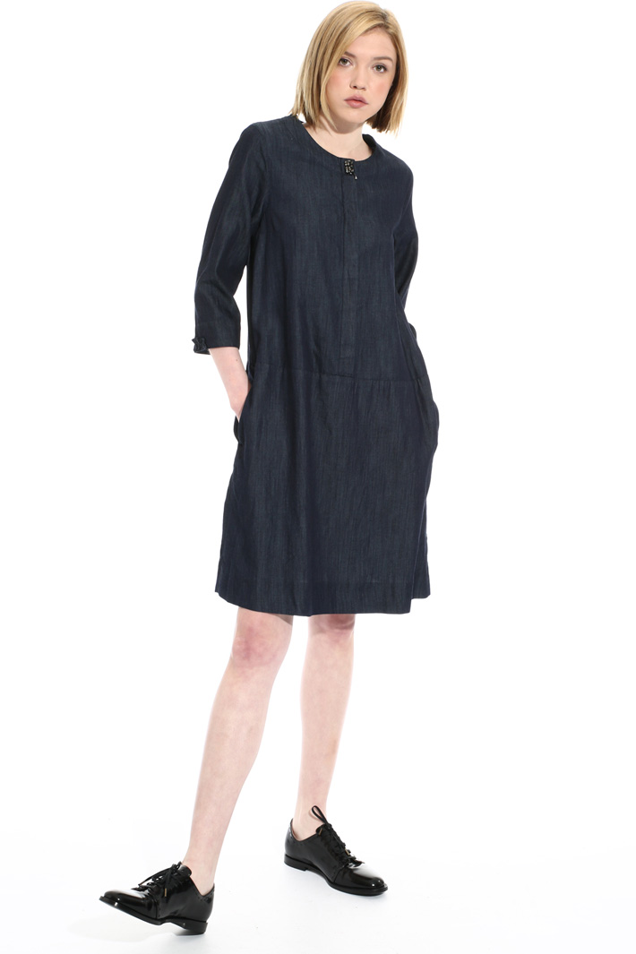 Short denim dress Intrend Short denim dress Intrend