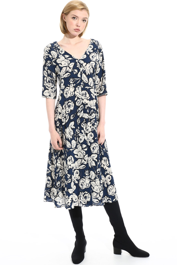 Silk midi dress Intrend Silk midi dress Intrend