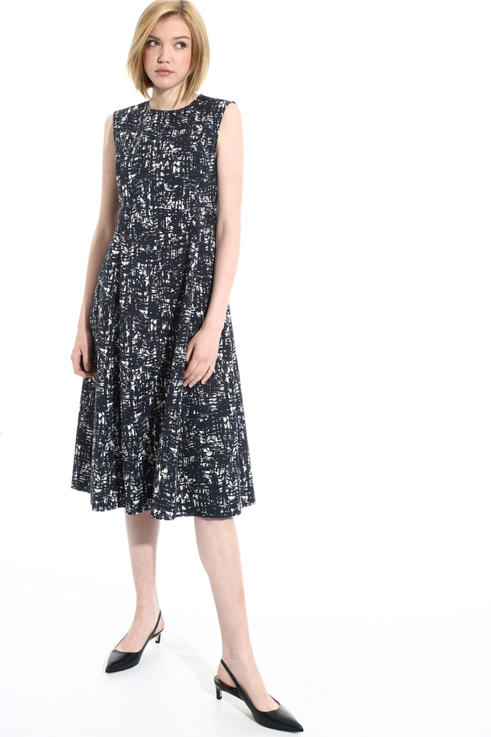 Stretch cotton midi dress Intrend Stretch cotton midi dress Intrend