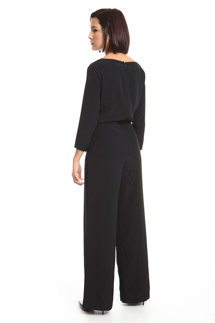 Draped collar jumpsuit Intrend Draped collar jumpsuit Intrend