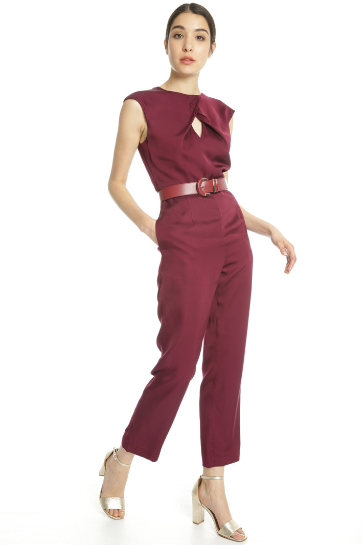 Viscose satin jumpsuit Intrend Viscose satin jumpsuit Intrend