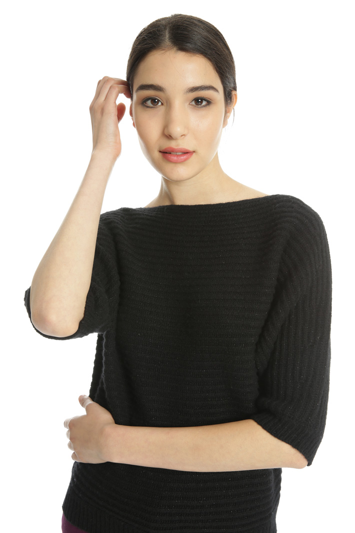 Boxy-fit ribbed sweater Intrend Boxy-fit ribbed sweater Intrend