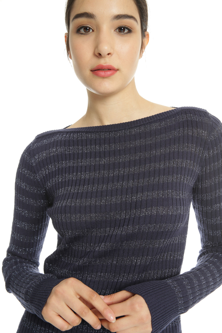 Striped lurex sweater Intrend Striped lurex sweater Intrend
