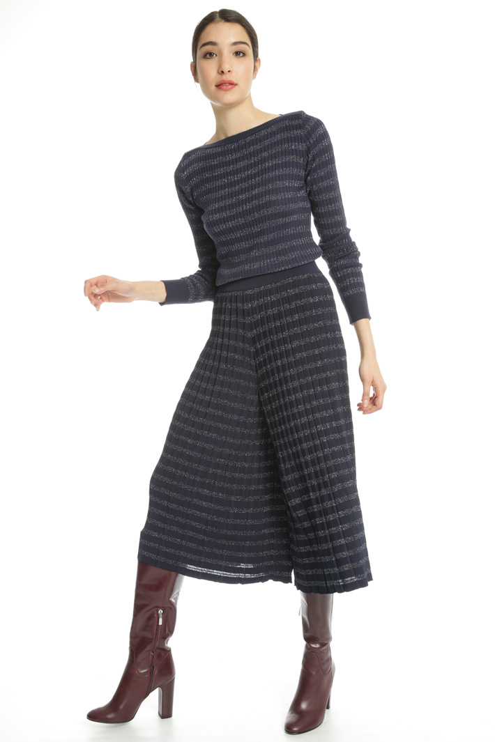 Striped lurex sweater Intrend Striped lurex sweater Intrend