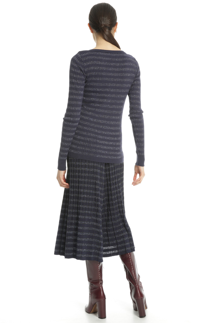 Striped lurex sweater Intrend Striped lurex sweater Intrend