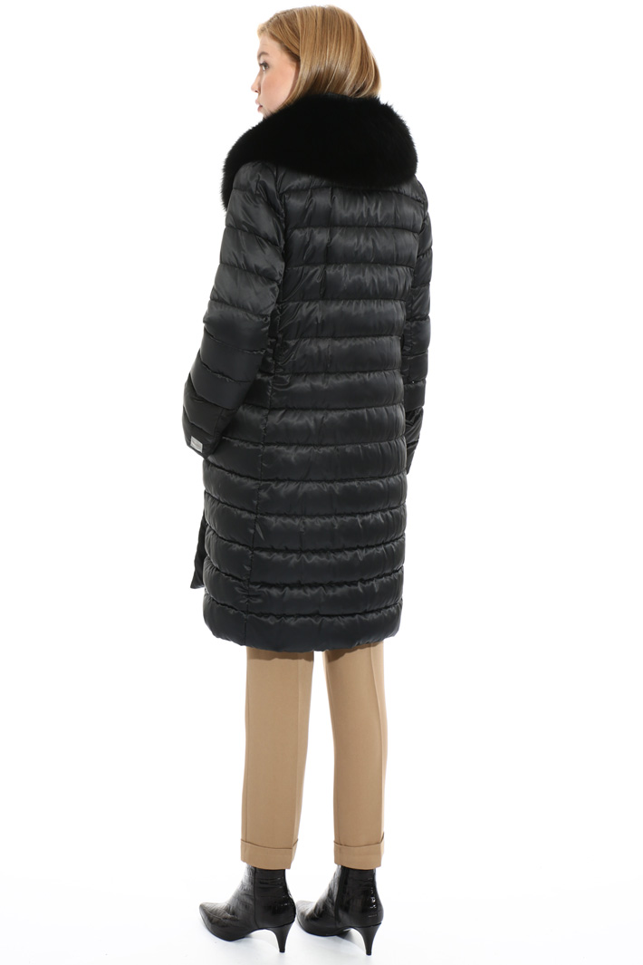 Fur trimmed down coat Intrend Fur trimmed down coat Intrend