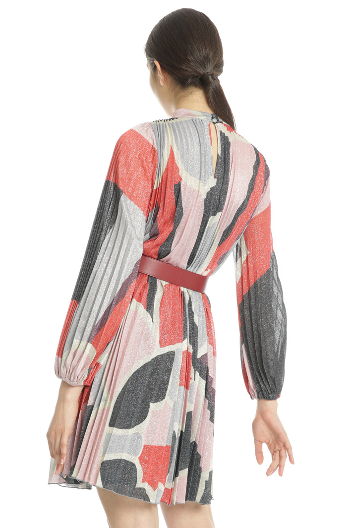 Pleated lurex jersey dress Intrend Pleated lurex jersey dress Intrend
