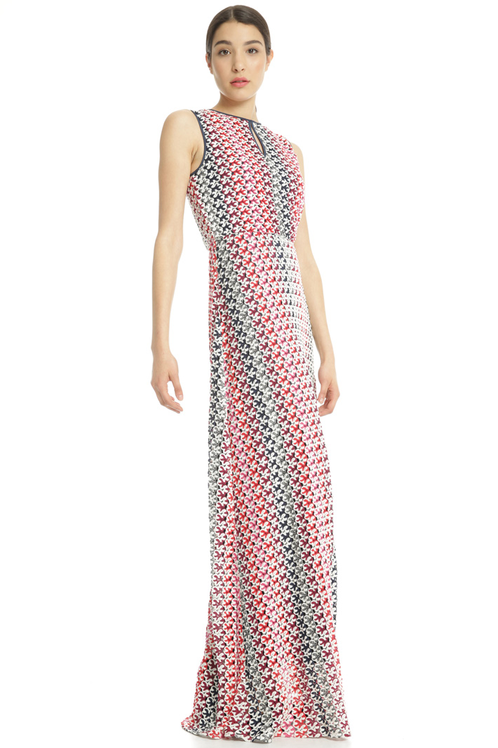 Macramé jersey dress Intrend Macramé jersey dress Intrend