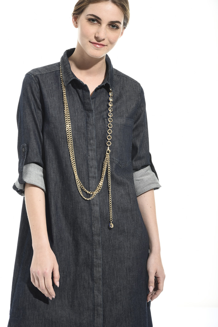 Metal necklace with crystals Intrend Metal necklace with crystals Intrend