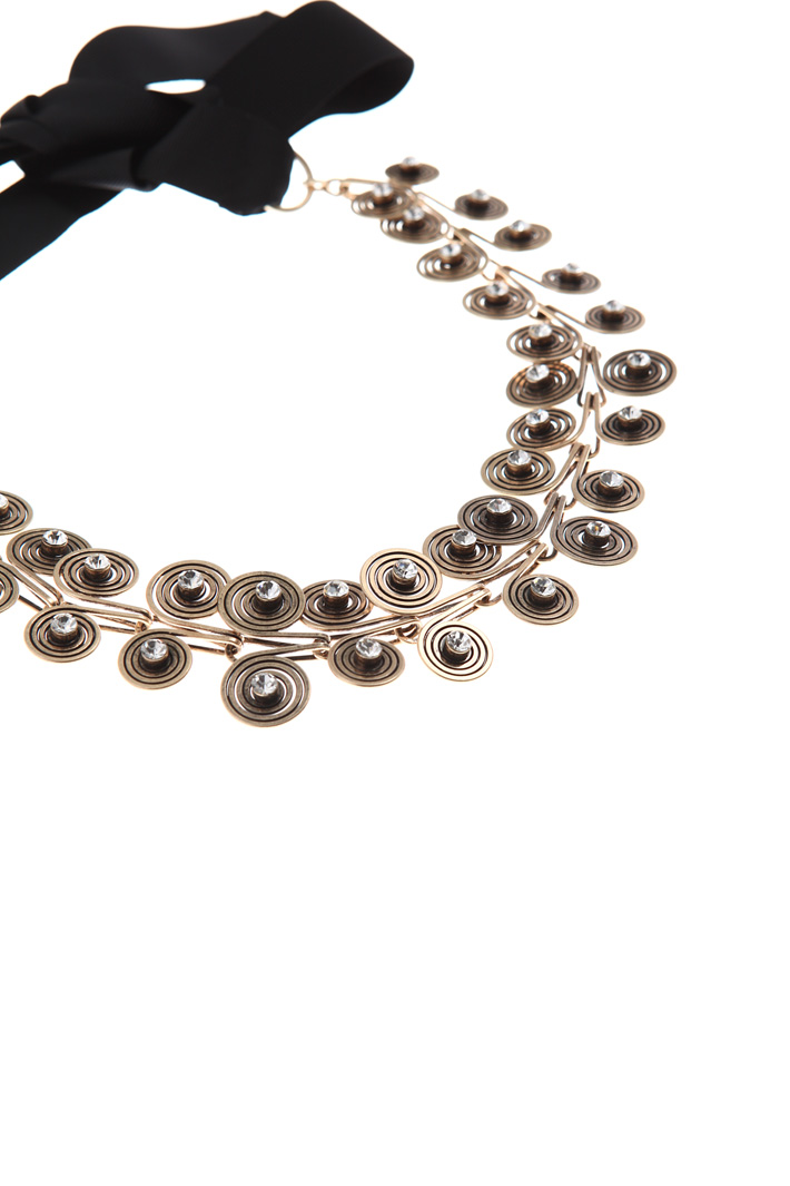 Metal and rhinestone necklace Intrend Metal and rhinestone necklace Intrend
