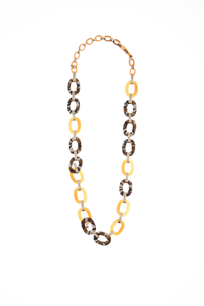 Geometrical resin necklace Intrend Geometrical resin necklace Intrend