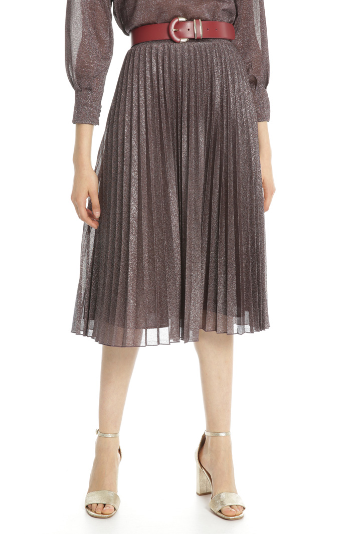 Pleated lurex skirt Intrend Pleated lurex skirt Intrend