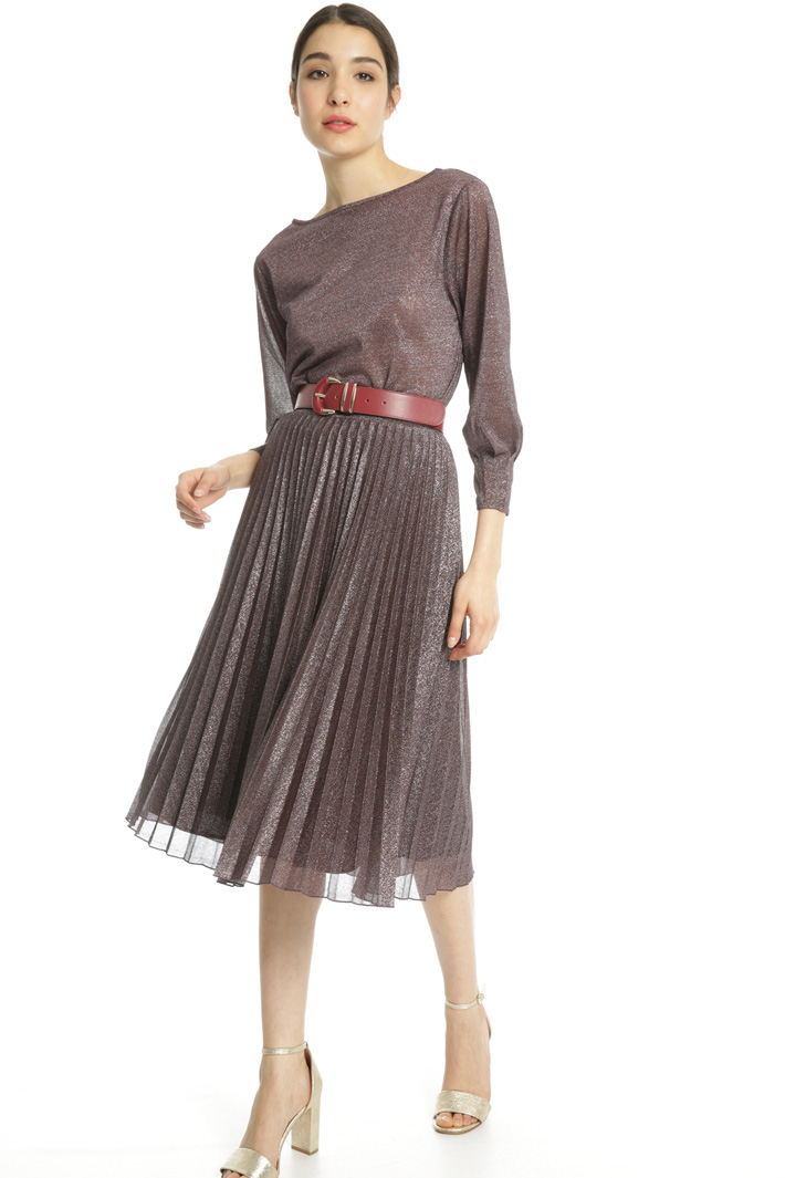Pleated lurex skirt Intrend Pleated lurex skirt Intrend