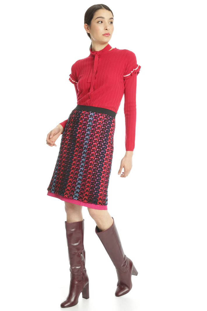 Macramé jersey skirt Intrend Macramé jersey skirt Intrend