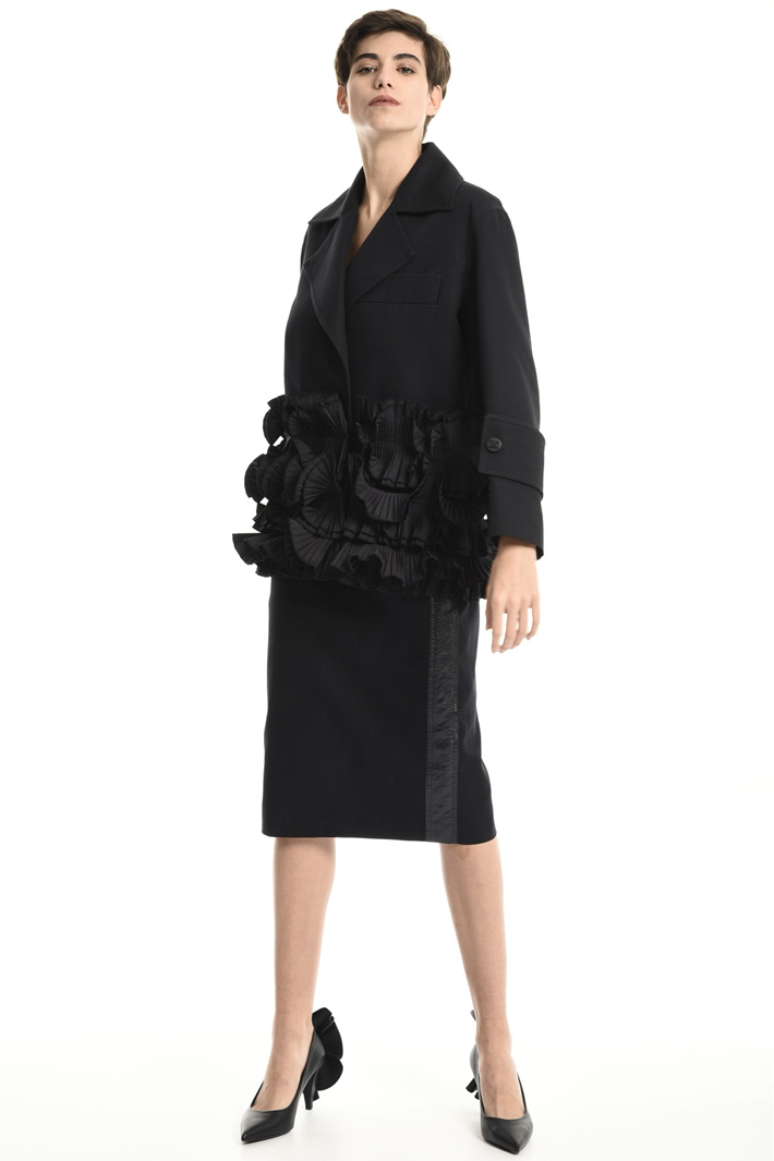 Cotton jacket with ruffles Intrend Cotton jacket with ruffles Intrend