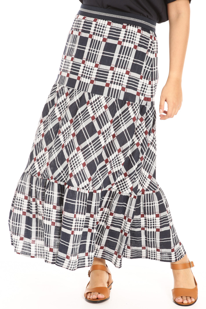 Printed linen skirt Intrend Printed linen skirt Intrend
