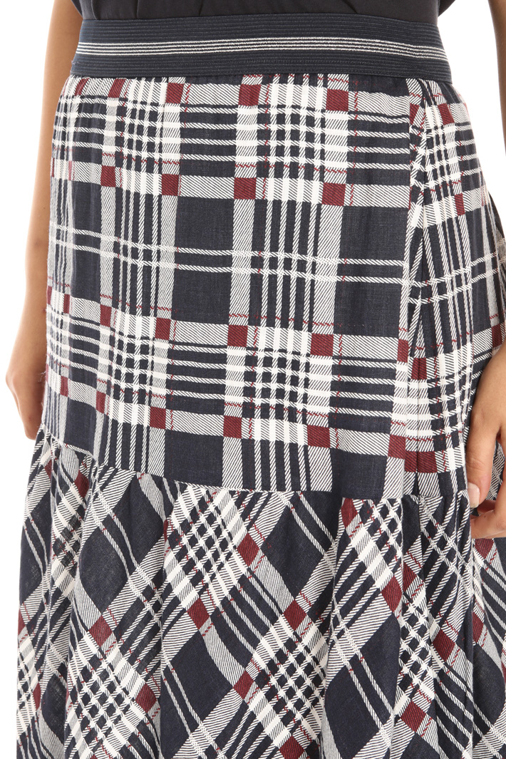Printed linen skirt Intrend Printed linen skirt Intrend