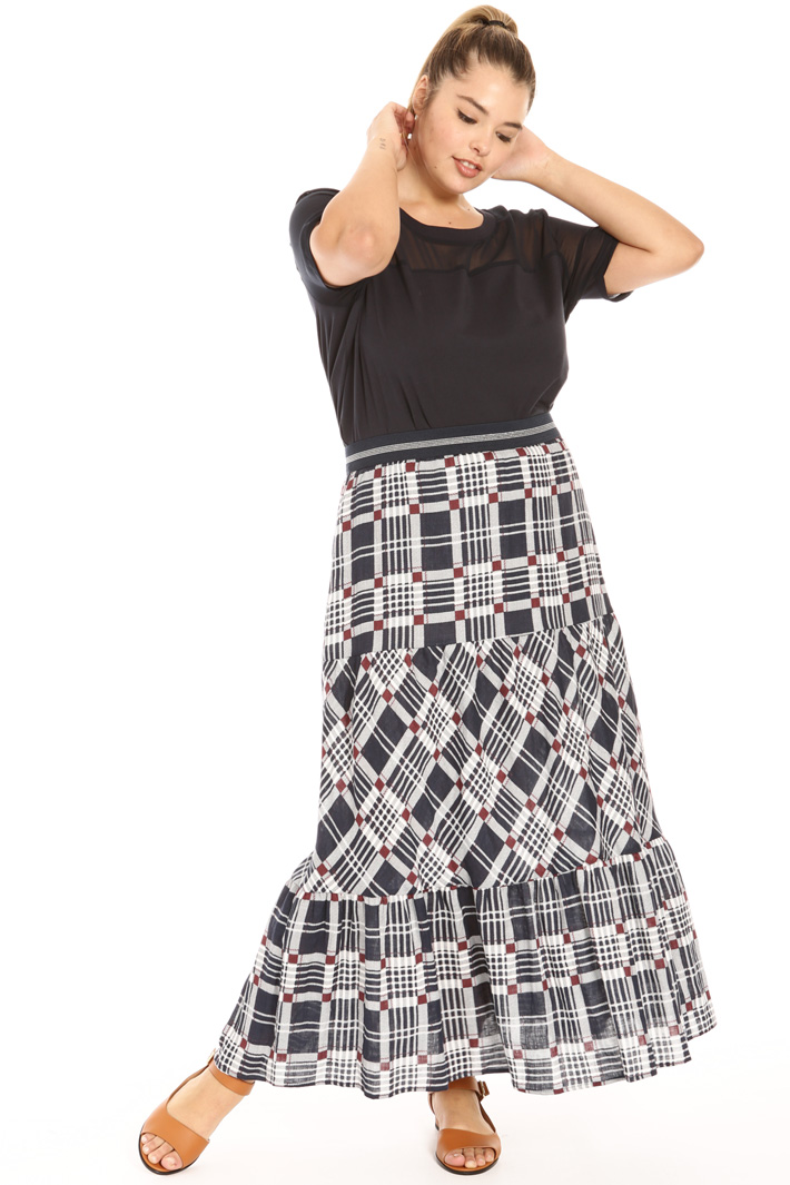 Printed linen skirt Intrend Printed linen skirt Intrend
