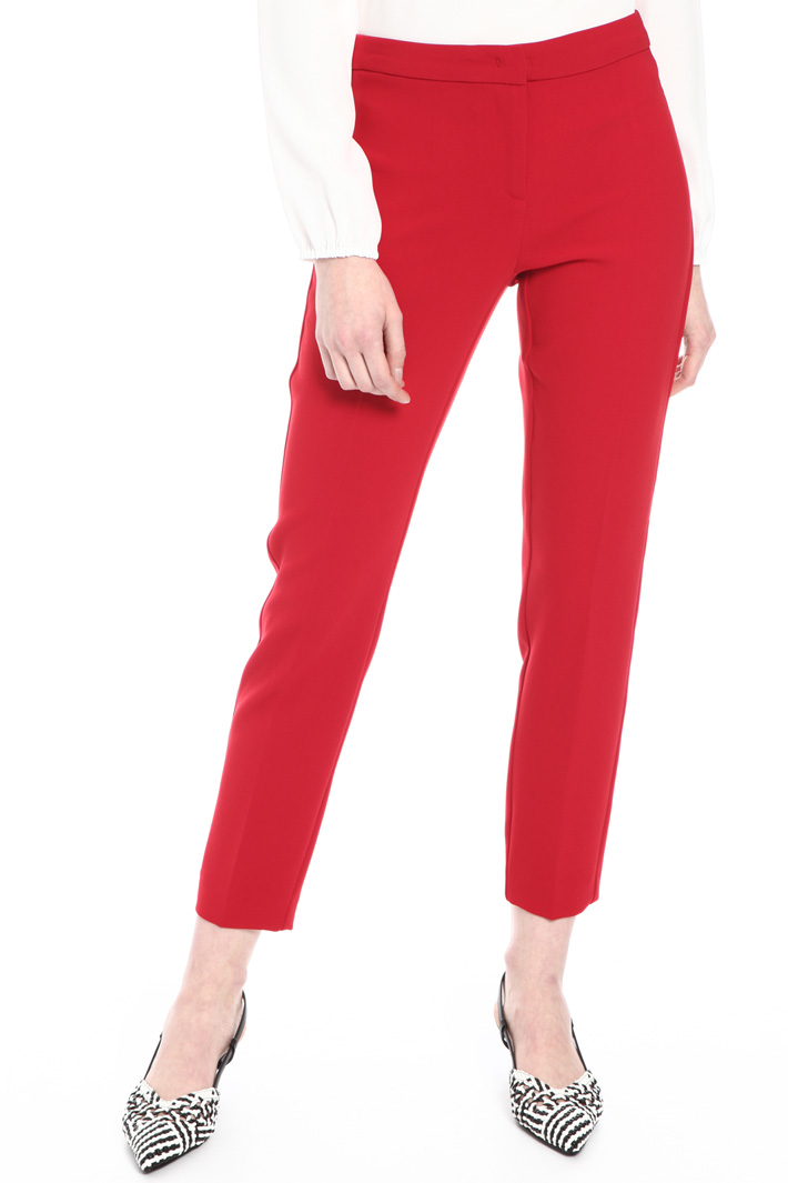 Cigarette crepe trousers Intrend Cigarette crepe trousers Intrend