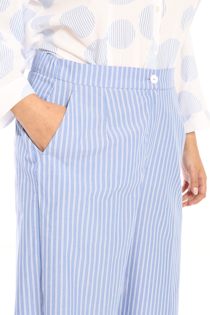 Pure cotton midi trousers Intrend Pure cotton midi trousers Intrend