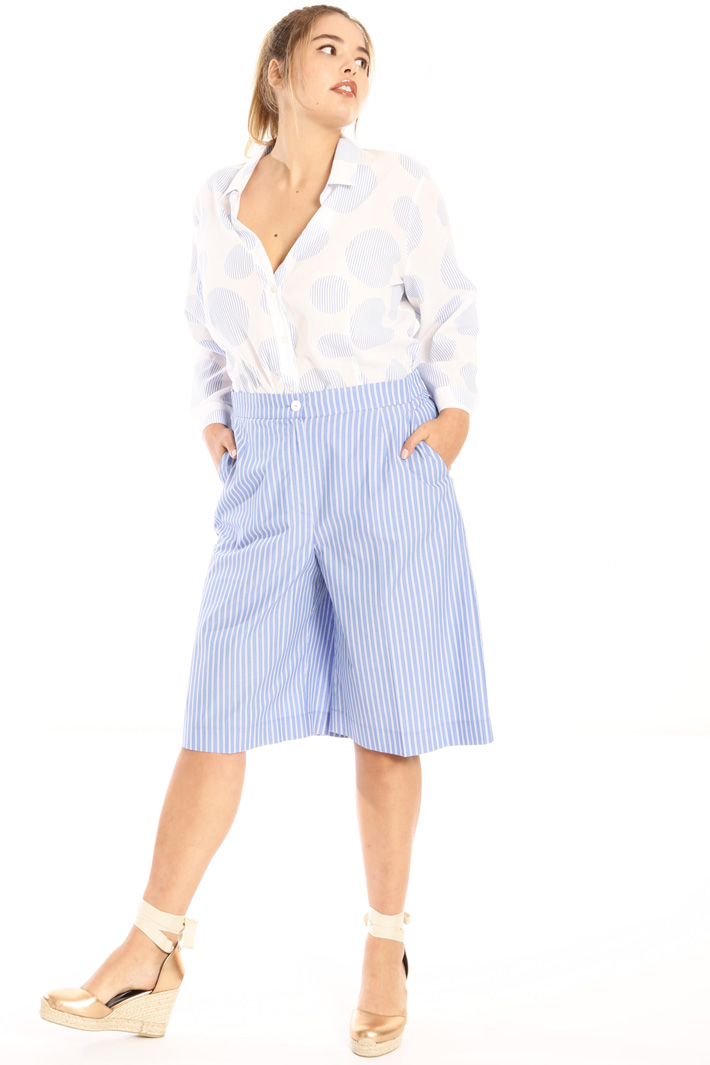Pure cotton midi trousers Intrend Pure cotton midi trousers Intrend