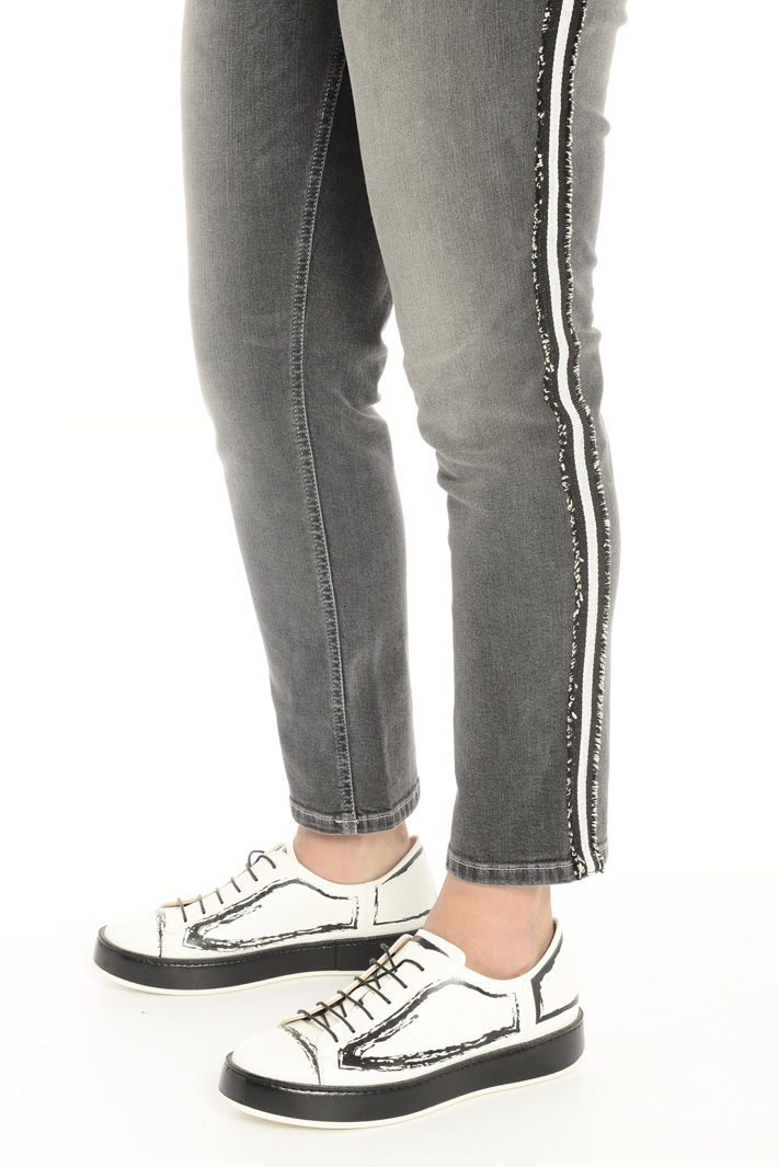 Stretch denim trousers Intrend Stretch denim trousers Intrend