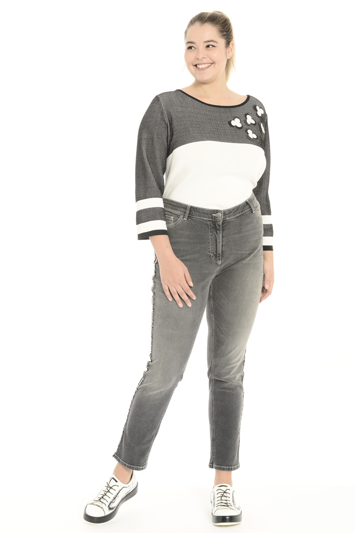 Stretch denim trousers Intrend Stretch denim trousers Intrend