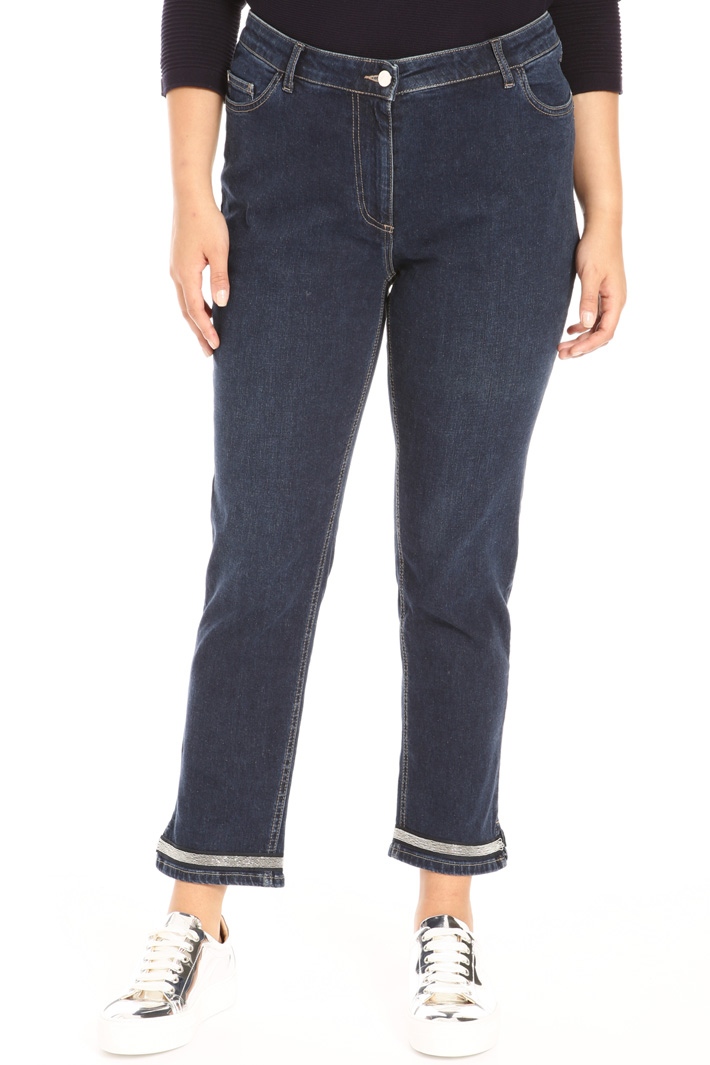 Cropped denim trousers Intrend Cropped denim trousers Intrend
