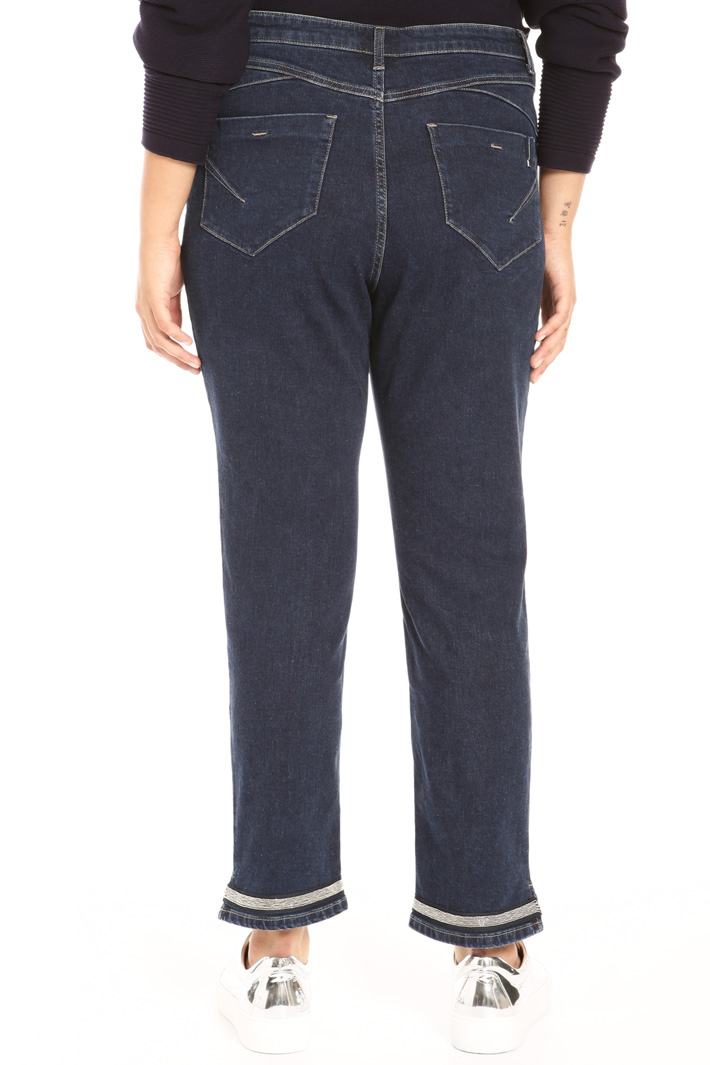 Cropped denim trousers Intrend Cropped denim trousers Intrend