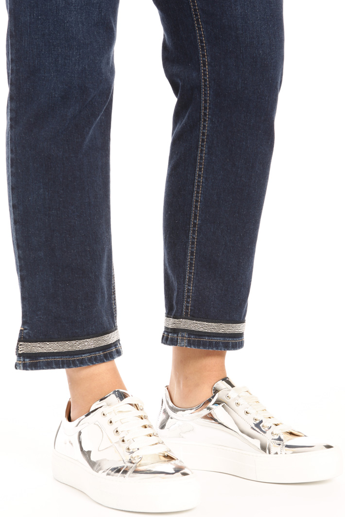 Cropped denim trousers Intrend Cropped denim trousers Intrend