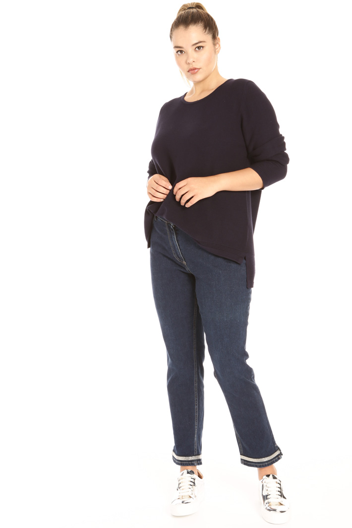 Cropped denim trousers Intrend Cropped denim trousers Intrend