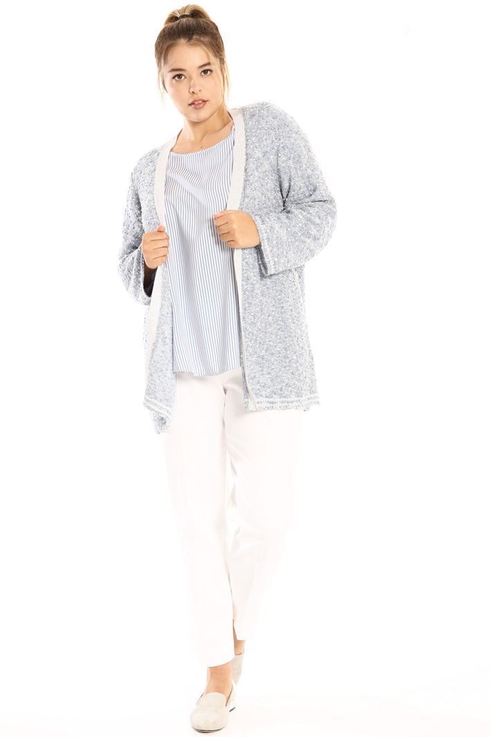 Lurex knitted cardigan Intrend Lurex knitted cardigan Intrend