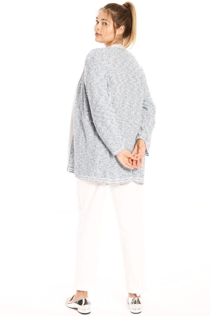 Lurex knitted cardigan Intrend Lurex knitted cardigan Intrend