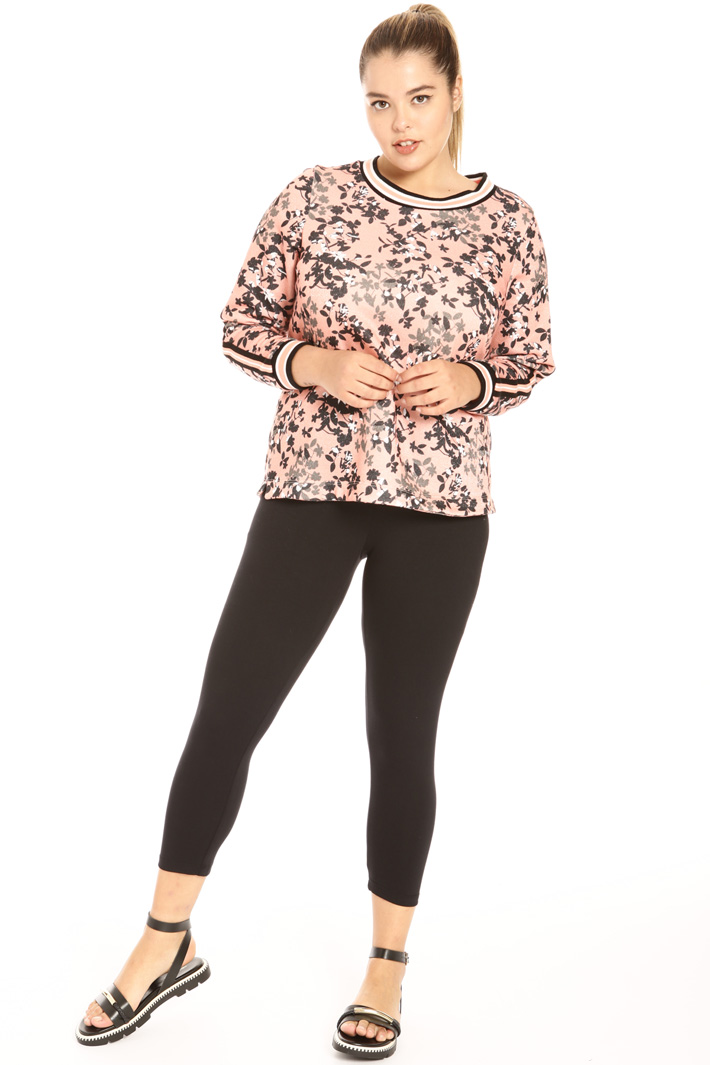 Lurex cotton sweatshirt Intrend Lurex cotton sweatshirt Intrend