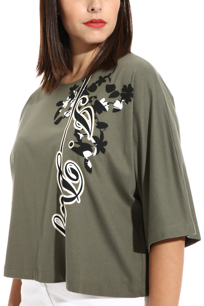 Cropped T-shirt in jersey Intrend Cropped T-shirt in jersey Intrend