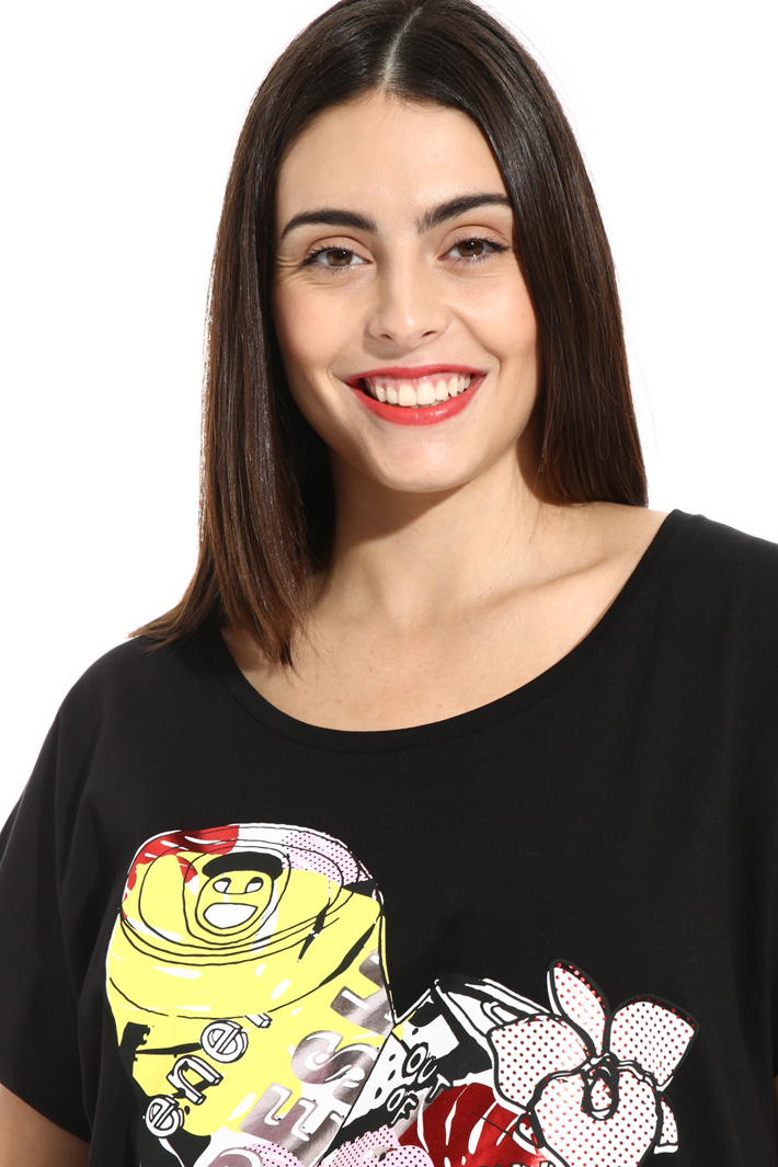 Maxi T-shirt in pure cotton Intrend Maxi T-shirt in pure cotton Intrend