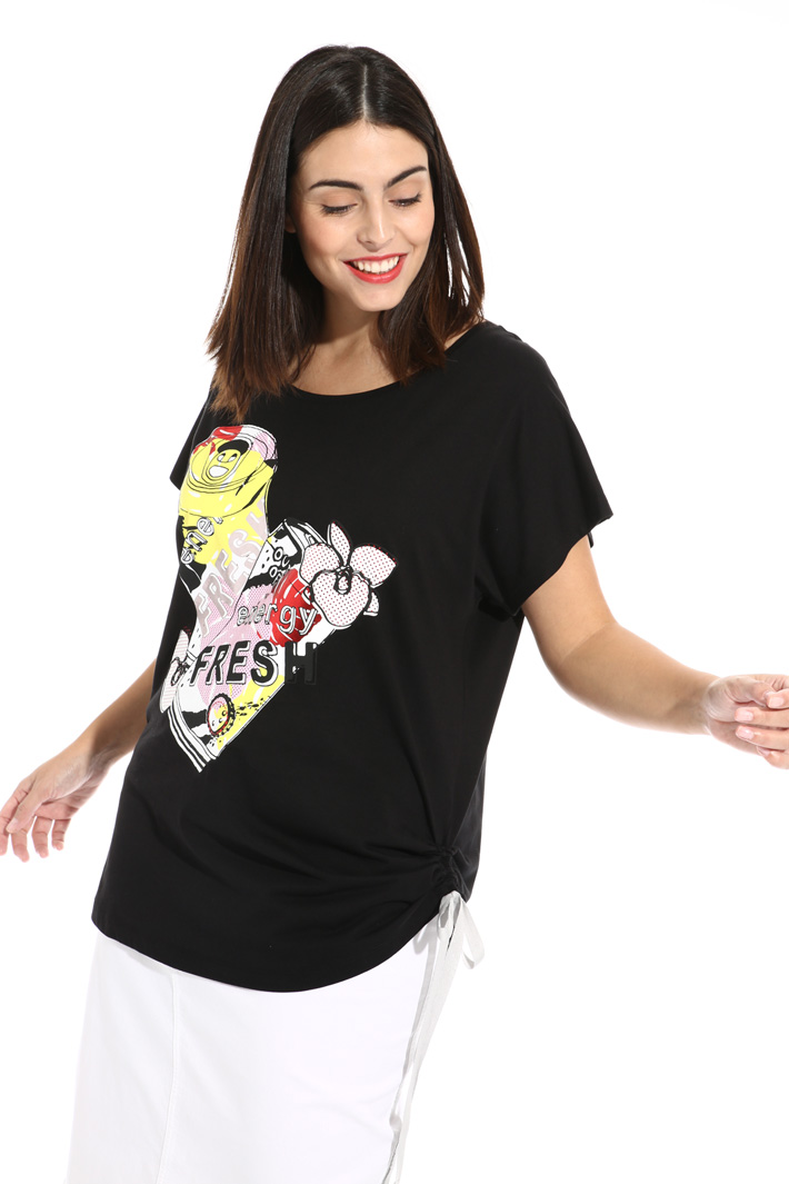 Maxi T-shirt in pure cotton Intrend Maxi T-shirt in pure cotton Intrend
