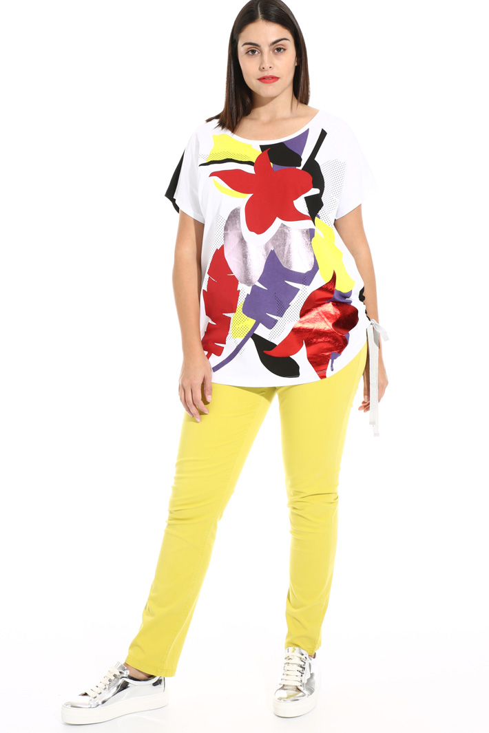Maxi T-shirt in pure cotton Intrend Maxi T-shirt in pure cotton Intrend