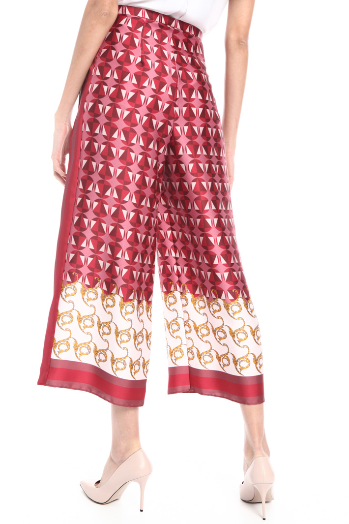 Printed twill trousers Intrend Printed twill trousers Intrend