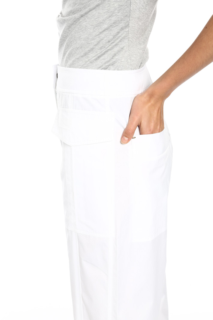 Cotton cropped trousers Intrend Cotton cropped trousers Intrend