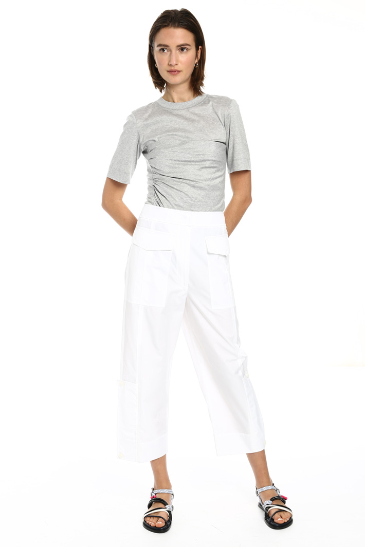 Cotton cropped trousers Intrend Cotton cropped trousers Intrend