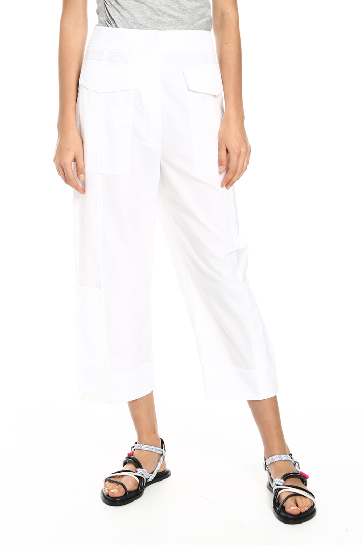 Cotton cropped trousers Intrend Cotton cropped trousers Intrend